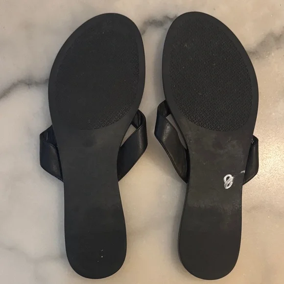 Tory Burch Black and Gold Sandals - Picture 5 of 16